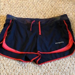 Patagonia running shorts.